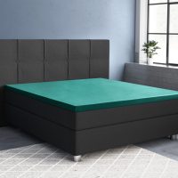 Topper Satijn Hoeslaken Donker Groen 180 x 200