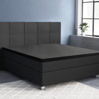 Topper Satijn Hoeslaken Zwart 160 x 220