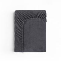 Velvet Hoeslaken Antraciet 140 x 200